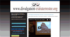 Desktop Screenshot of divulgation-extraterrestre.org