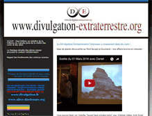 Tablet Screenshot of divulgation-extraterrestre.org